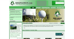 Desktop Screenshot of golfclub19.com